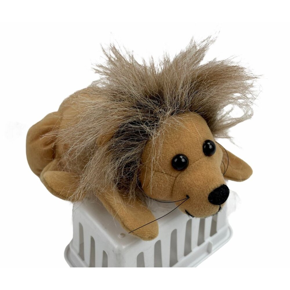 Plush Creations Inc Brown Lion Hand Puppet with Sound Pretend‎ Play Visual Aid